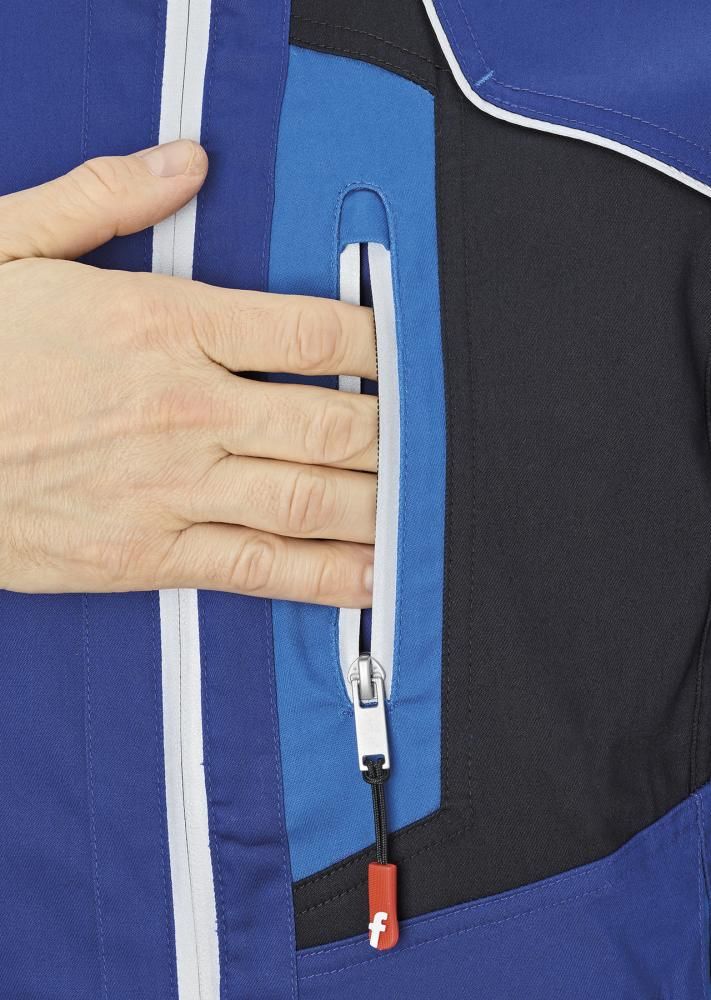Jacke Flex kornblau/schwarz/blau Gr. XL FORTIS