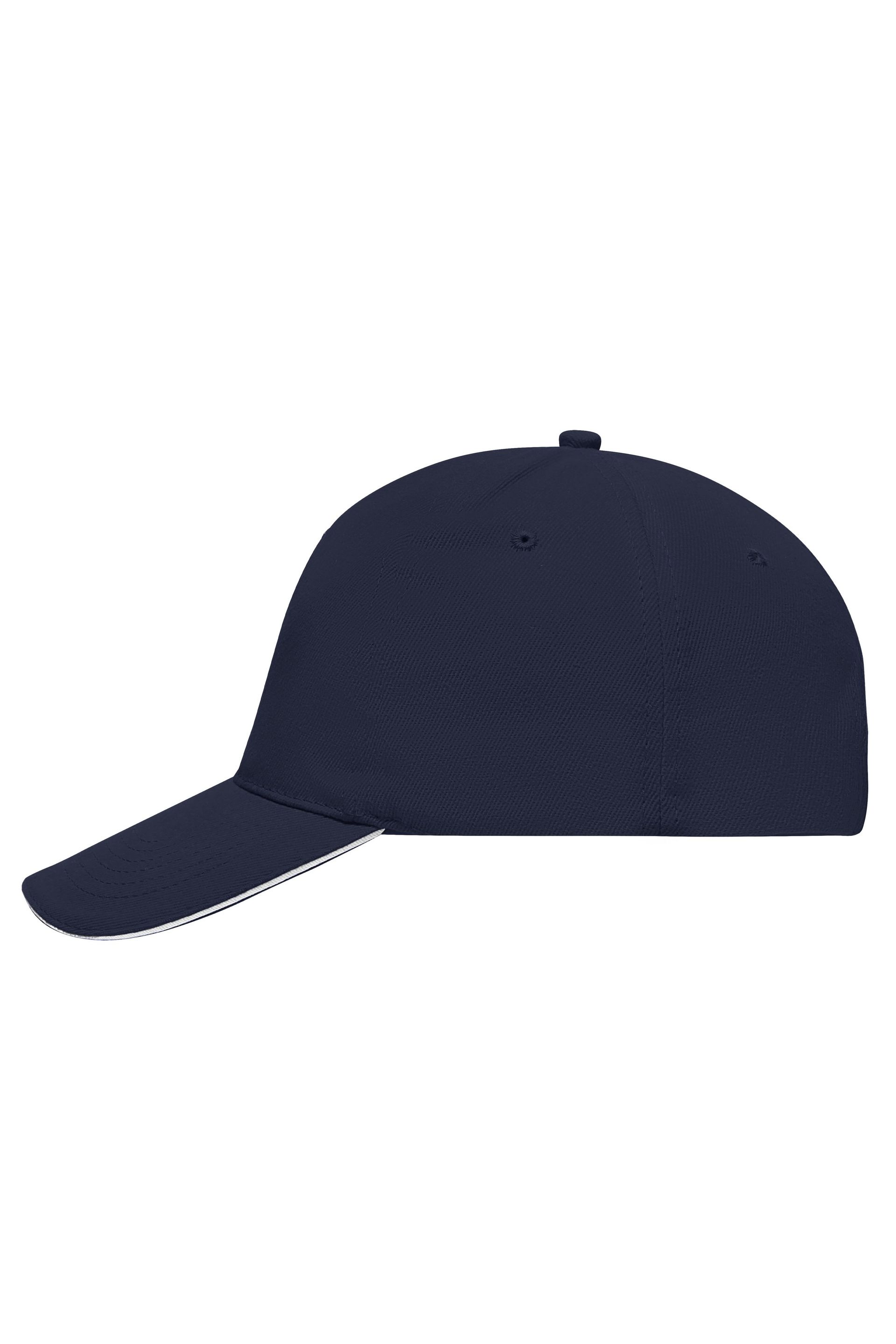5 Panel Cap mit kontrastfarbigem Sandwich