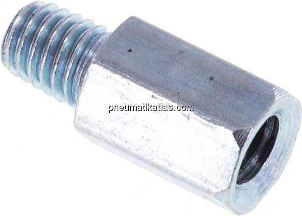 Schmiernippel-Adapter M 6 (konisch) AG - M 6 IG