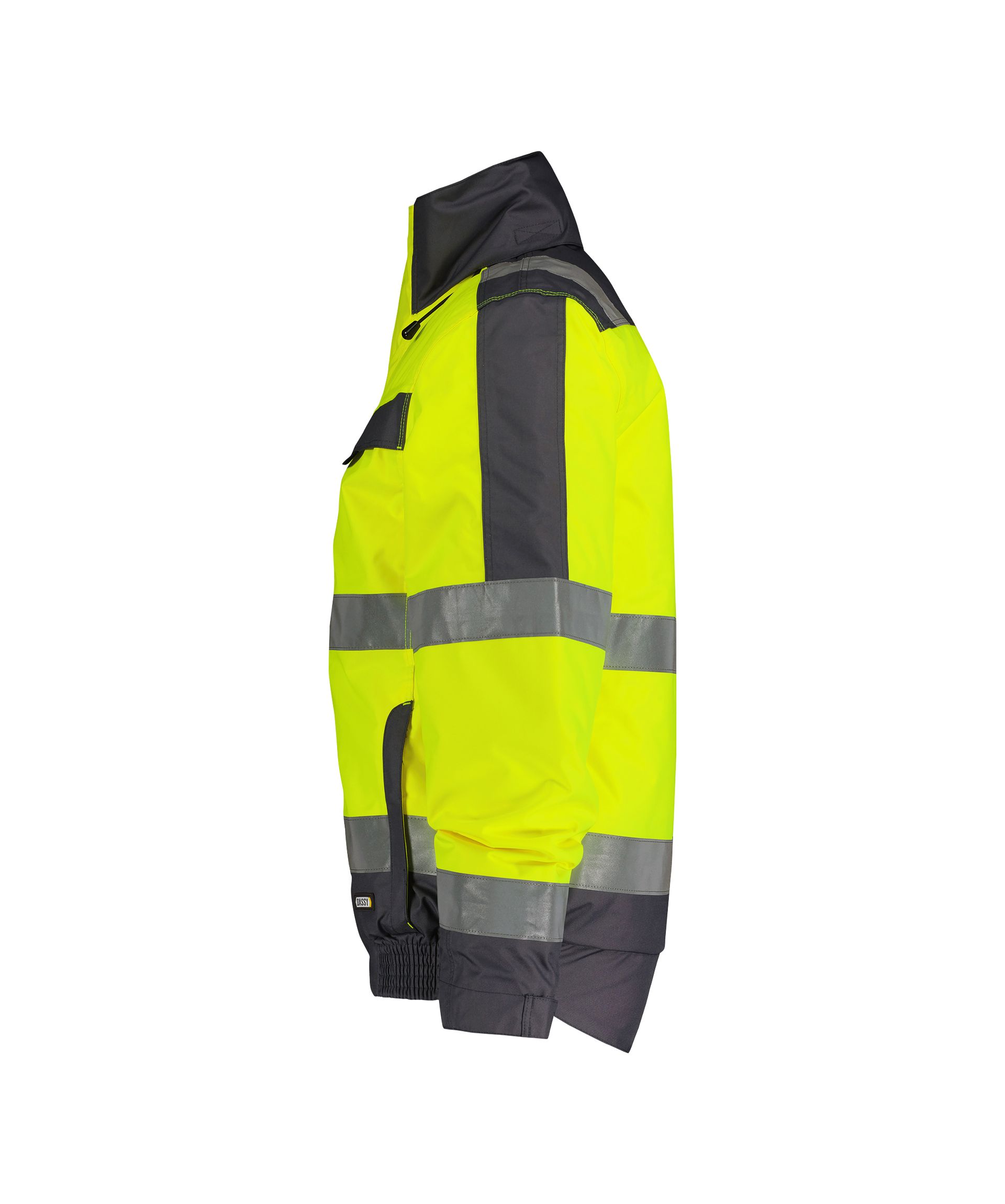 DASSY® Lima - Warnschutz Winterjacke - neongelb/zementgrau, Gr. S