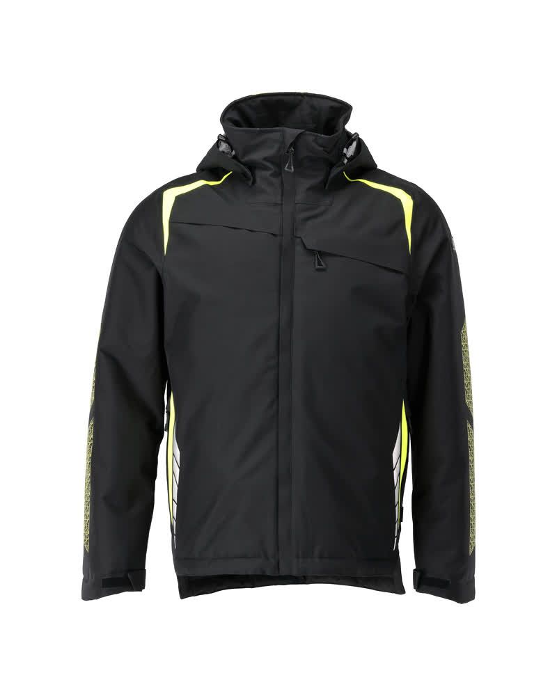 Winterjacke Schwarz/Hi-vis Gelb, M