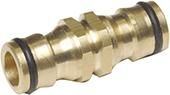 Stecksys.-Doppelstecker 1/2" Messing