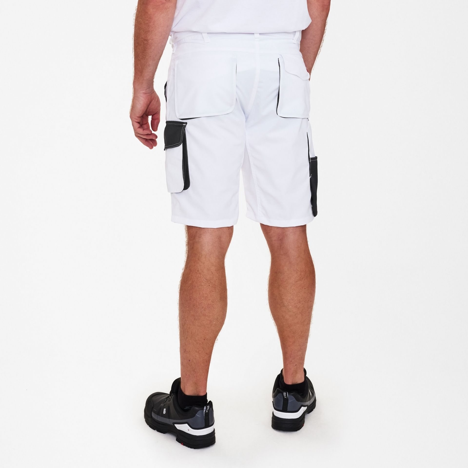 Galaxy Light Arbeitsshorts Weiss/Anthrazit Grau, Gr. 66