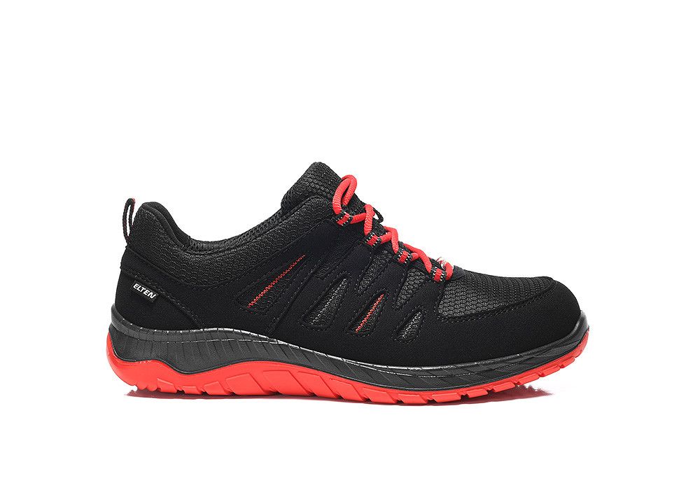 ELTEN Sicherheitshalbschuh MADDOX W black-red Low ESD S3S, Gr. 40