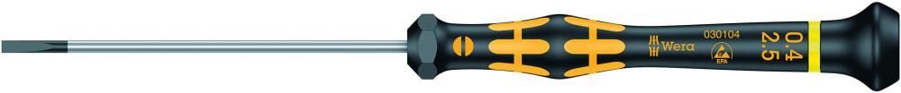 Elektronik- Schraubendreher ESD Schlitz 2,5x0,4x80mm Wera