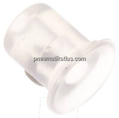 Flachsauger, P-Serie, 7,0x1,0mm, Silikon (50A, transparent)