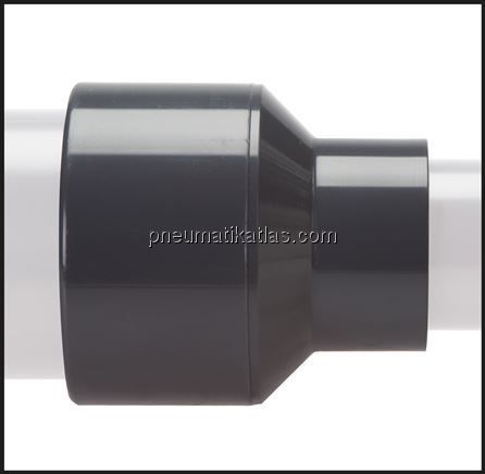 Klebemuffe, PVC-U, 20x25mm - 16mm