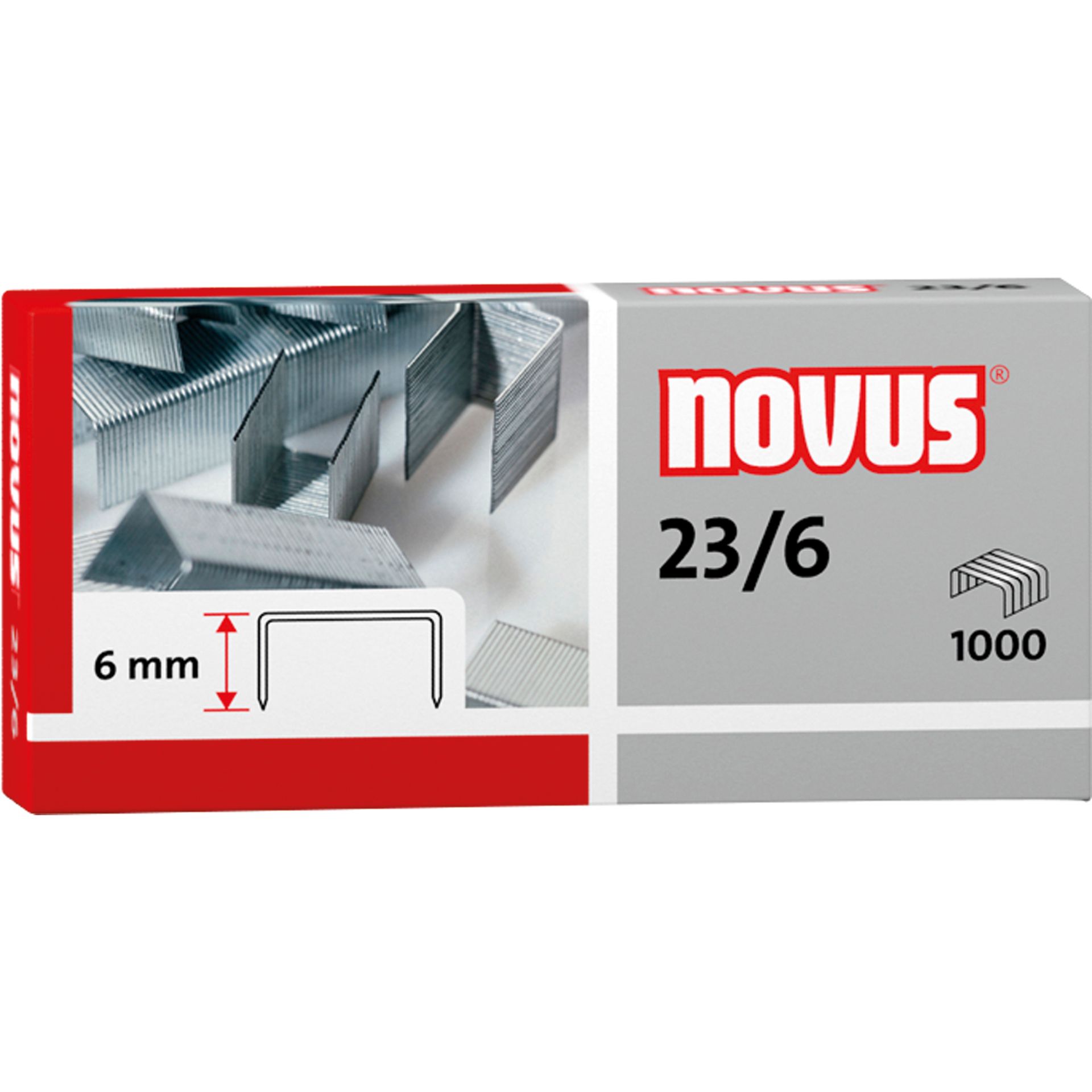 Heftklammer 23/6 verzinkt 1.000 St./Pack.