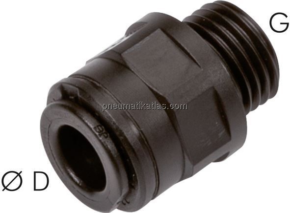 Gerader Steckanschluss G 1/8"-4mm, IQS-FDA