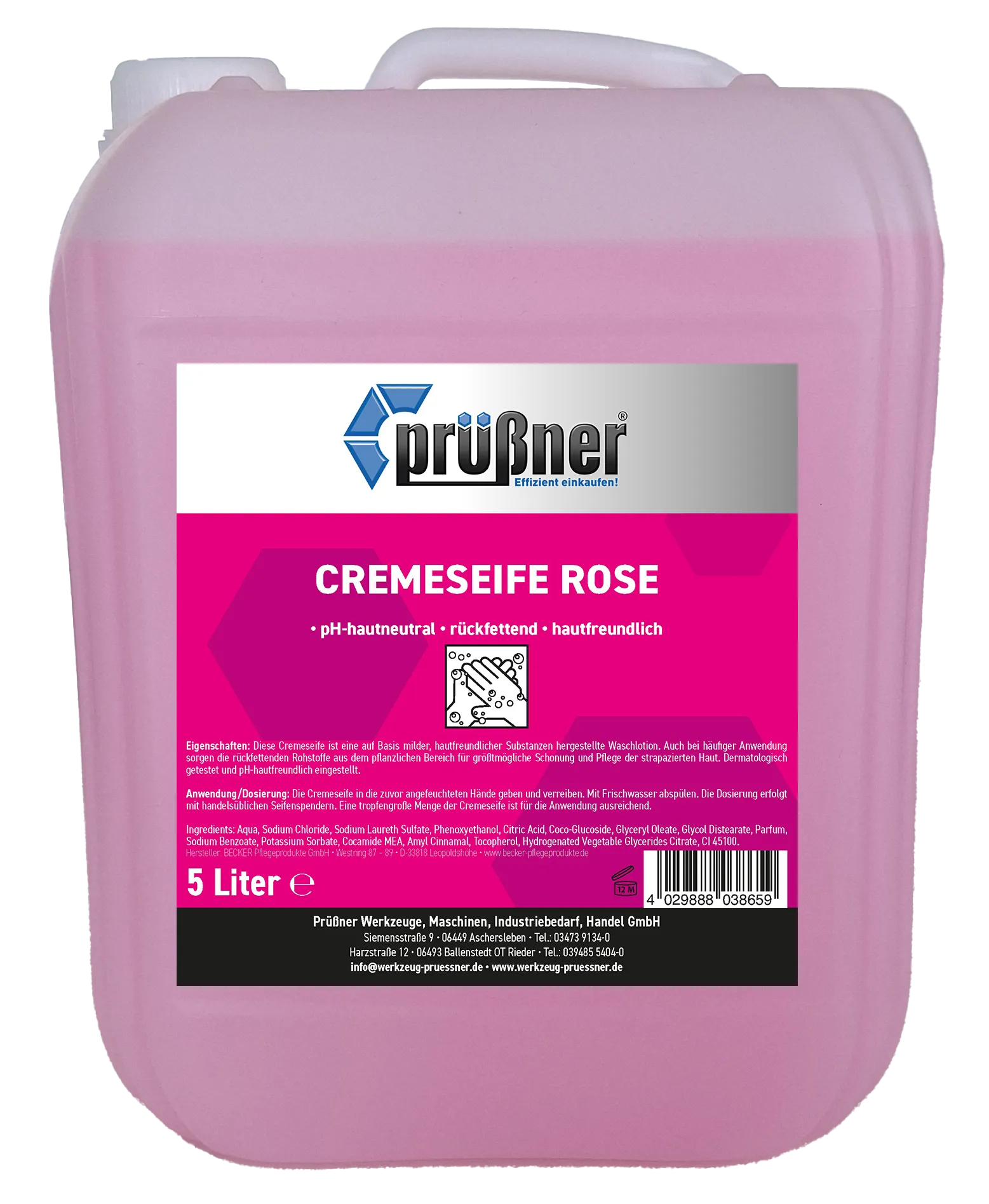 Prüßner Cremeseife Rosé