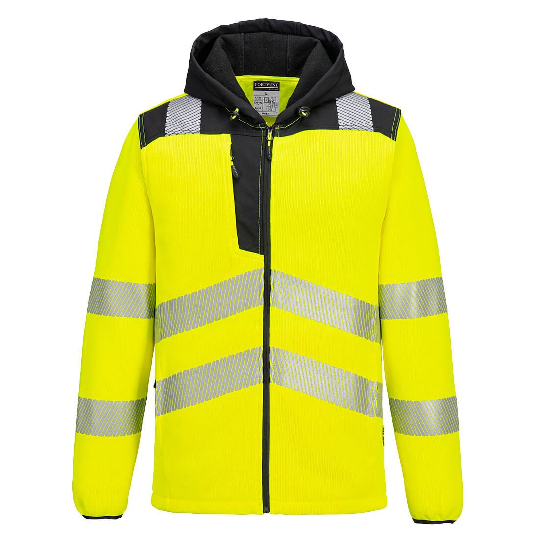 Portwest PW3 Warnschutz-Fleecejacke, Gelb, Gr. 3XL