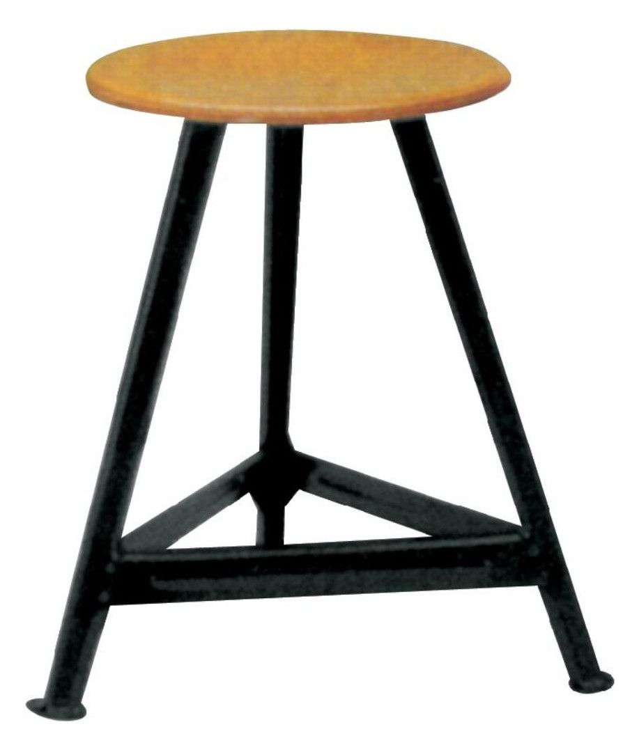 Bandstahl-Hocker, dreibeinig