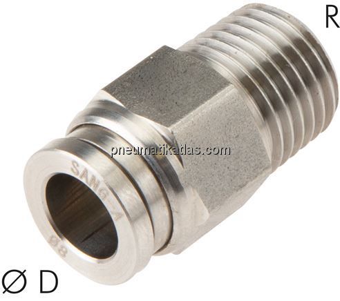 Gerader Steckanschluss R 1/8"-4mm, IQS-ES LE