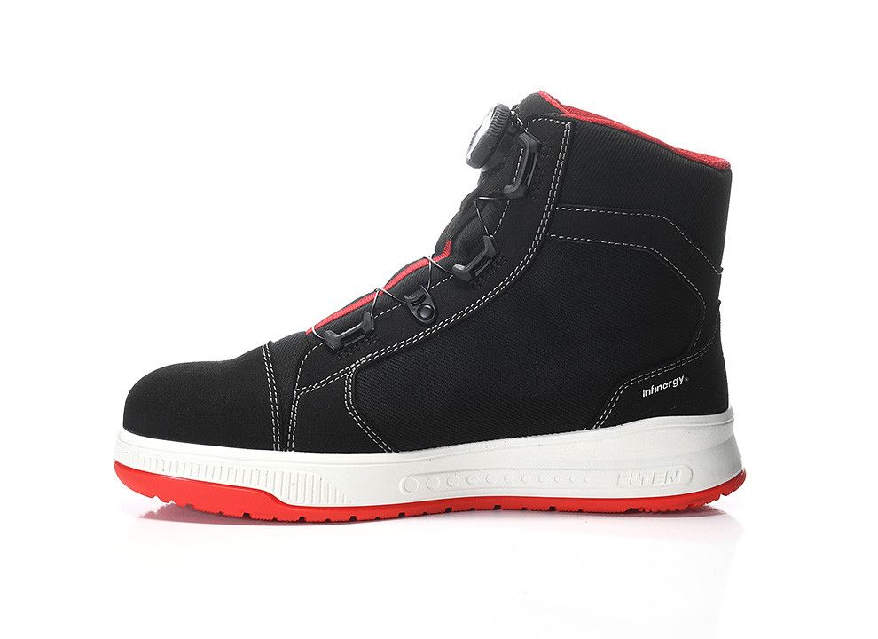 Sicherheitsstiefel ISAAK XXST BOA® black-red Mid ESD S2, Gr. 35