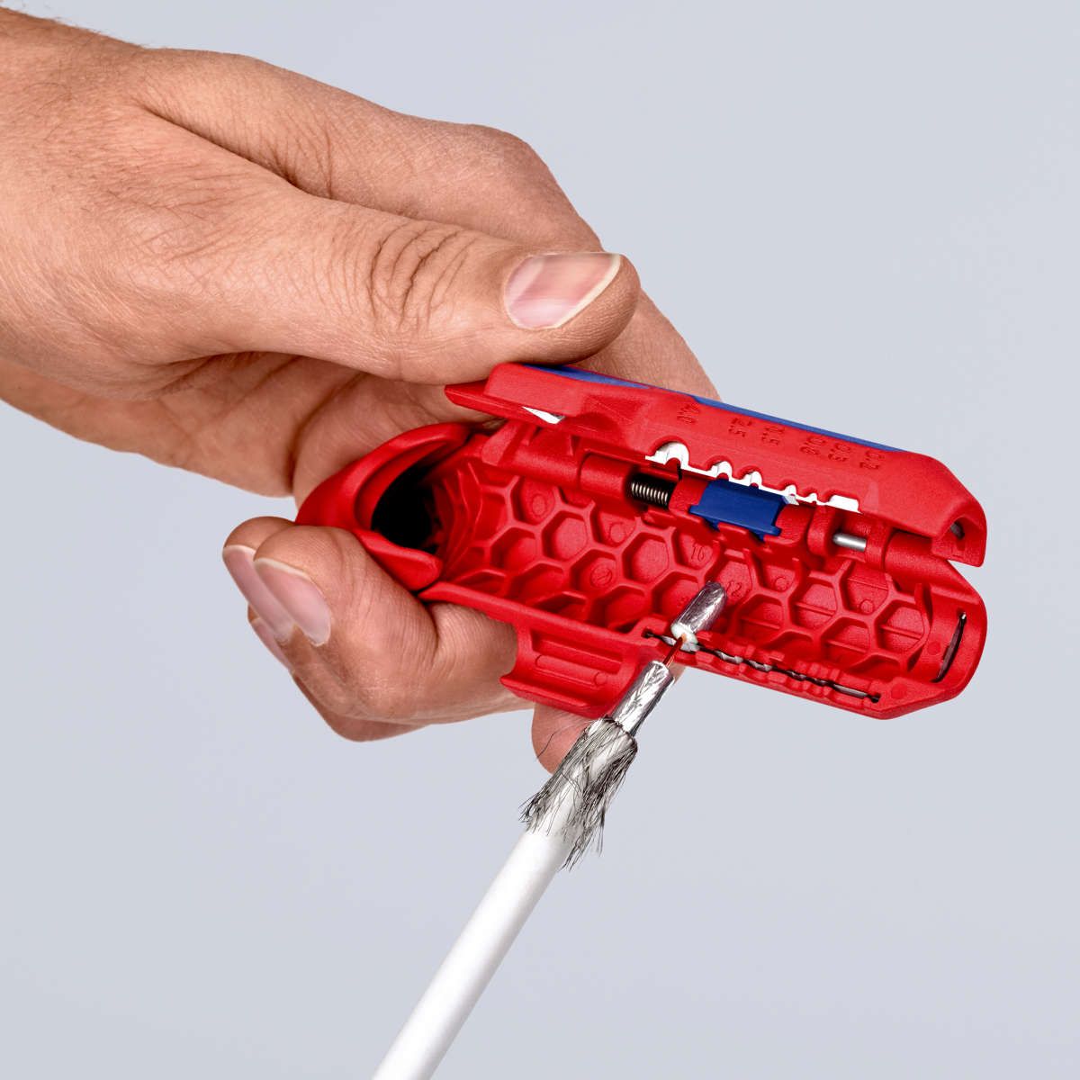 KNIPEX 16 95 02 SB ErgoStrip® Universal-Abmantelungswerkzeug für Linkshänder 135 mm
