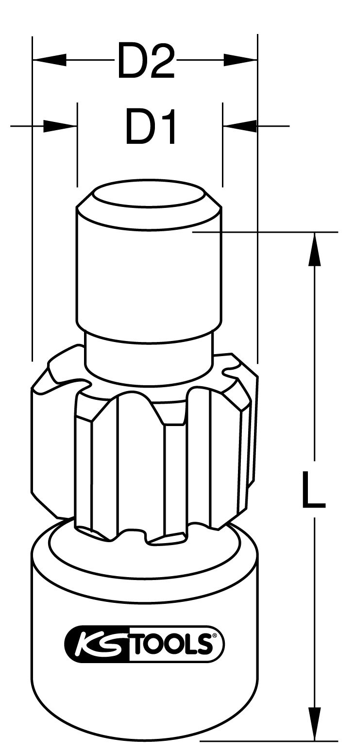 KS Motordrehvorrichtung, 1/2"