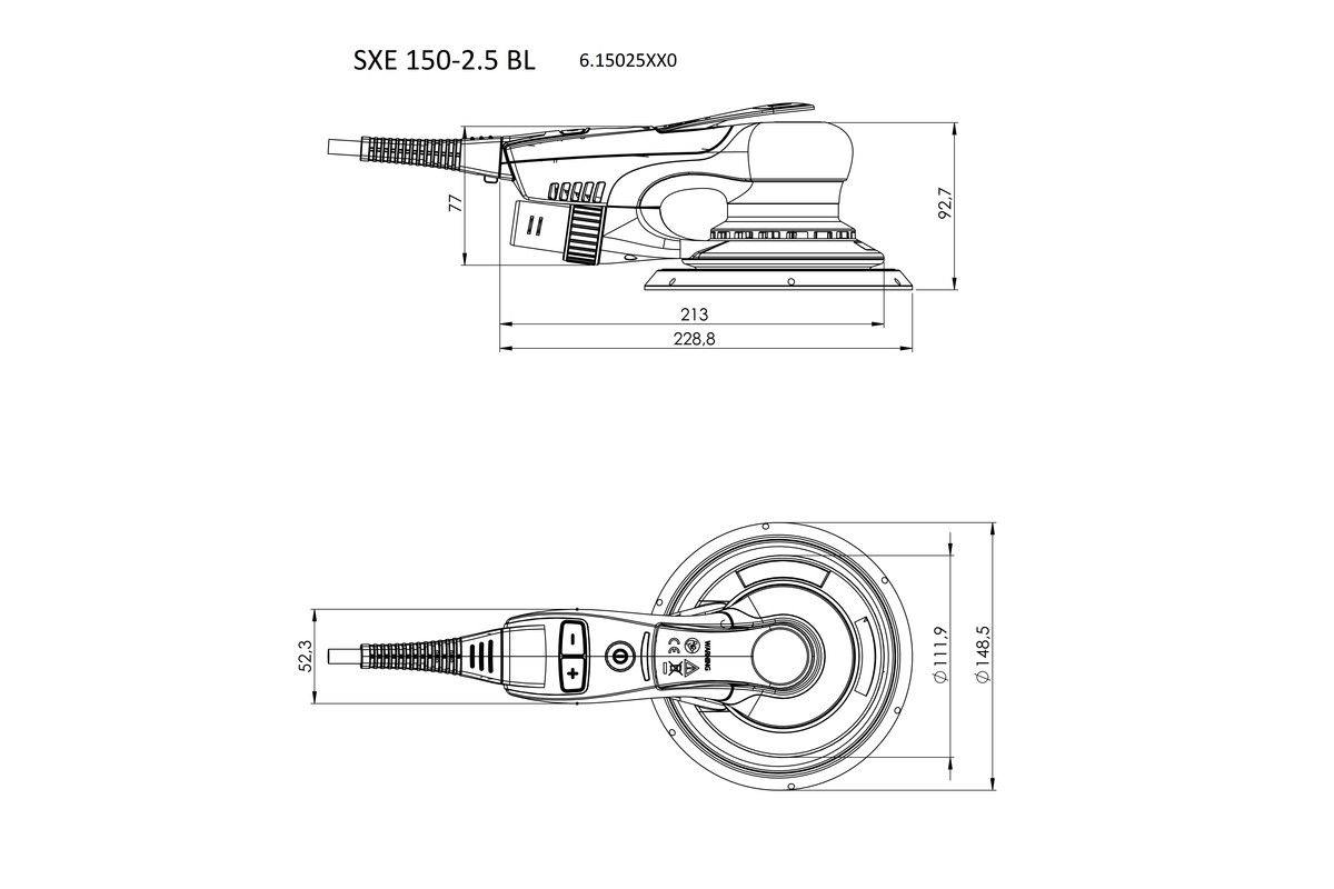 Exzenterschleifer SxE 150-2.5 BL Metabo
