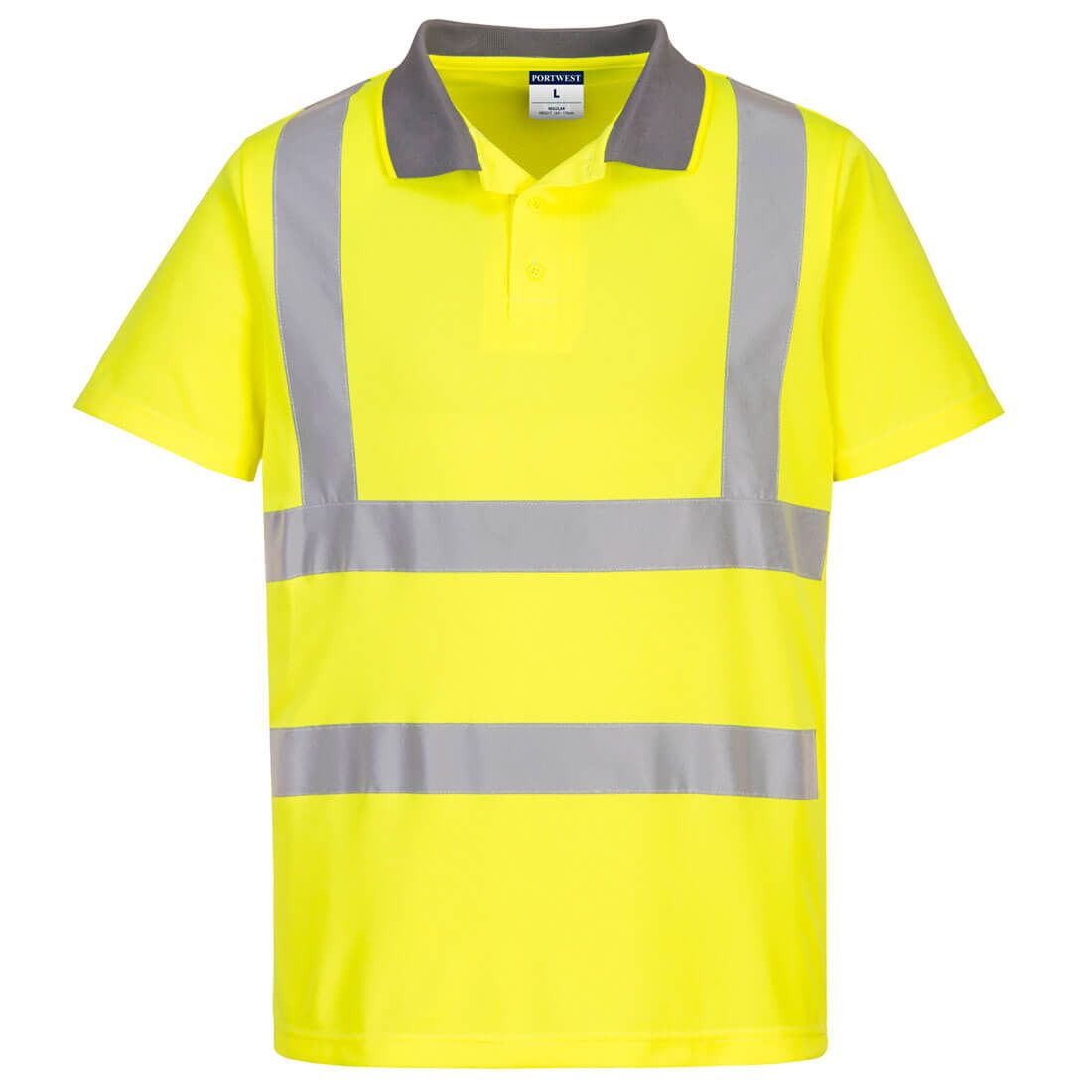 Portwest EC10 Warnschutz-Polo-Shirt, Gelb, Gr. 3XL