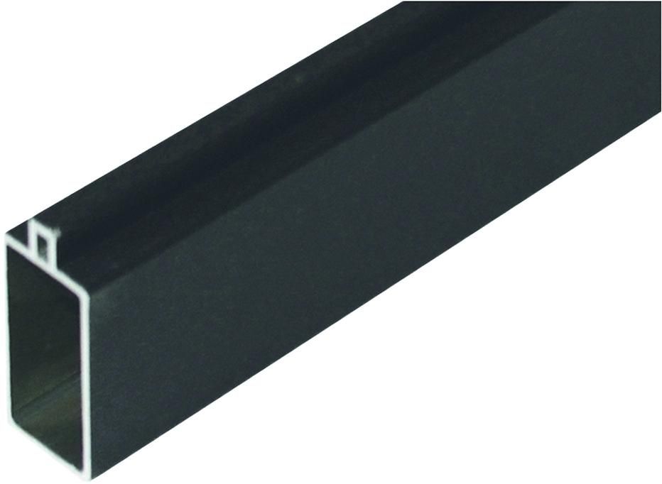 GOTLAND SET Aluminium Start- & Abschlussleiste 20x40x1795mm, ANTHRAZIT WPC-Steckzaunsystem
