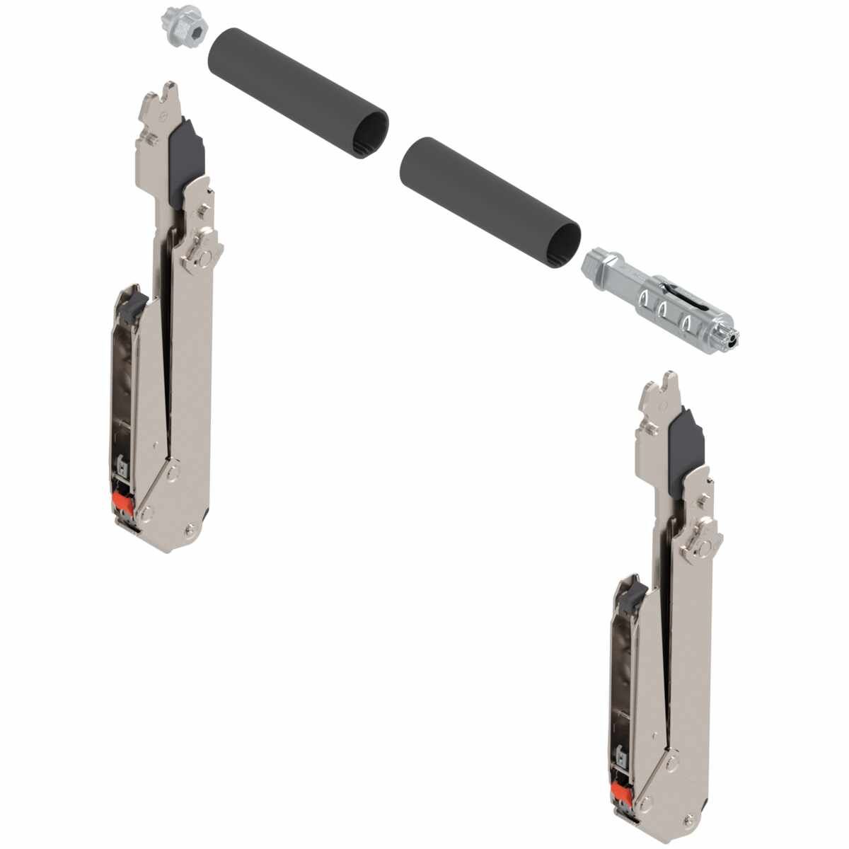 AVENTOS HL top Hochliftklappe, Hebel (Set), KH=340-389 mm, symmetrisch, vernickelt
