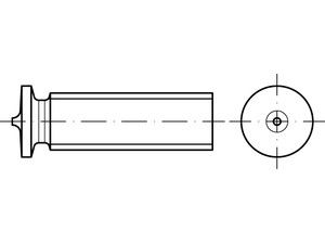 ISO 13918 4.8 PT M 5 x 10 galv. verkupfert gal Cu S