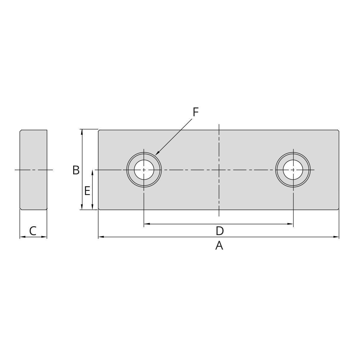 2 Spannbacken-Paare für TLD-40