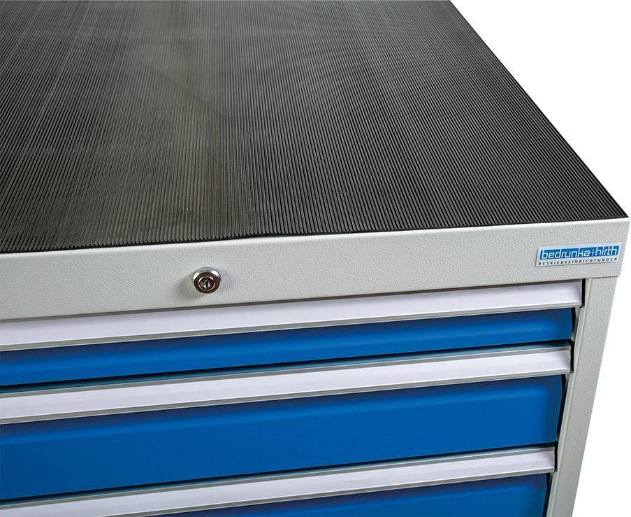 Auflage für Abrollrand Riffelgummi B530xT500mm