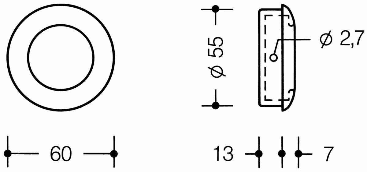 Hewi Muschel 538/60ML F99