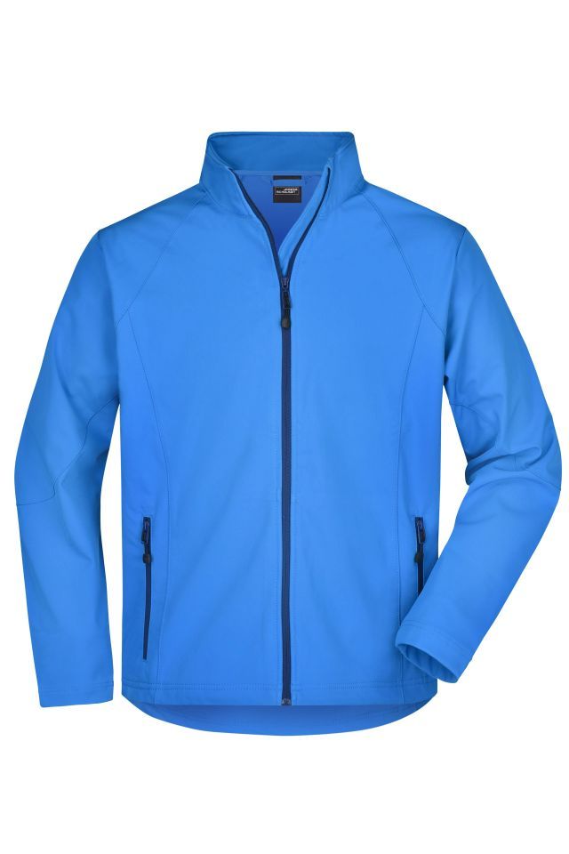 Men's Softshell Jacket Modische Softshelljacke blau, Gr. M