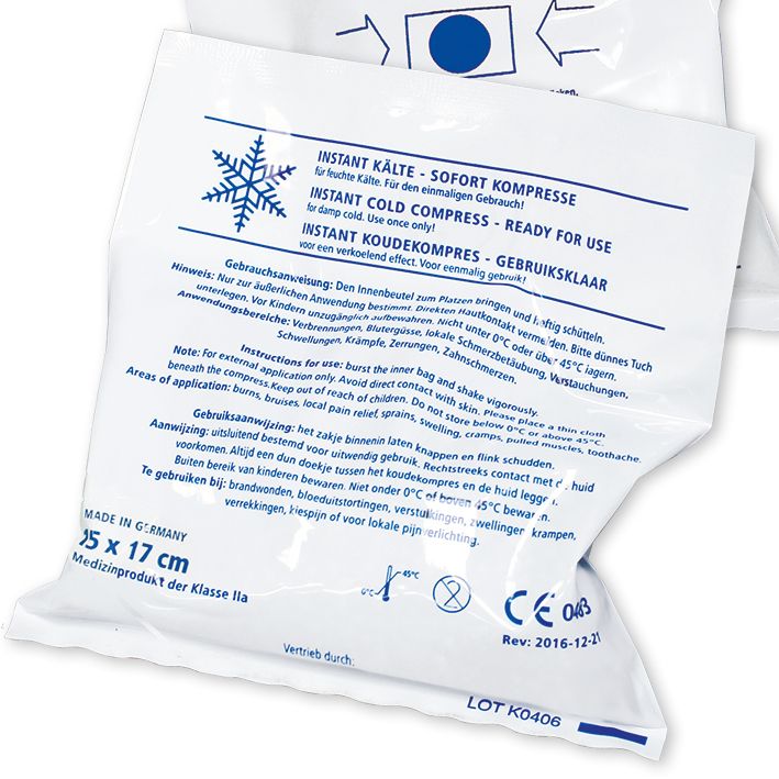 Kälte-Sofort-Kompresse, 15 x 17 cmUK = 10 Stck.