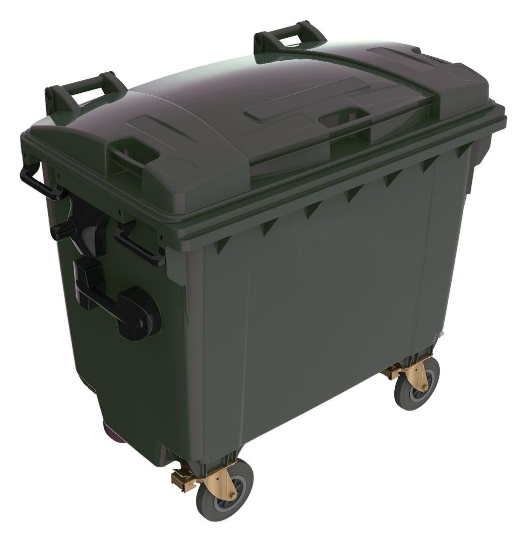 Kunststoff-Müllcontainer, anthrazit