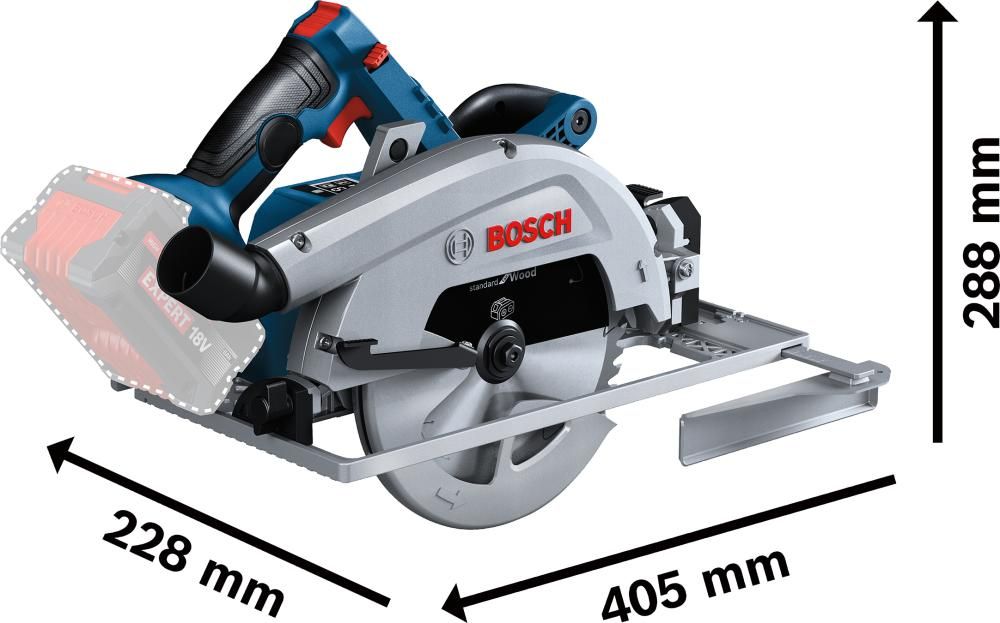 Akku-Handkreissäge GKS 18V-68 G ohne Akku ohne Ladegerät L-Boxx
