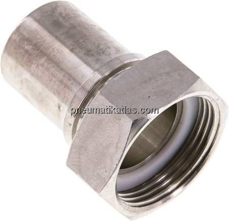Schlauchtülle, EN14420-5 G 1-1/4"-32 (1-1/4")mm, 1.4408
