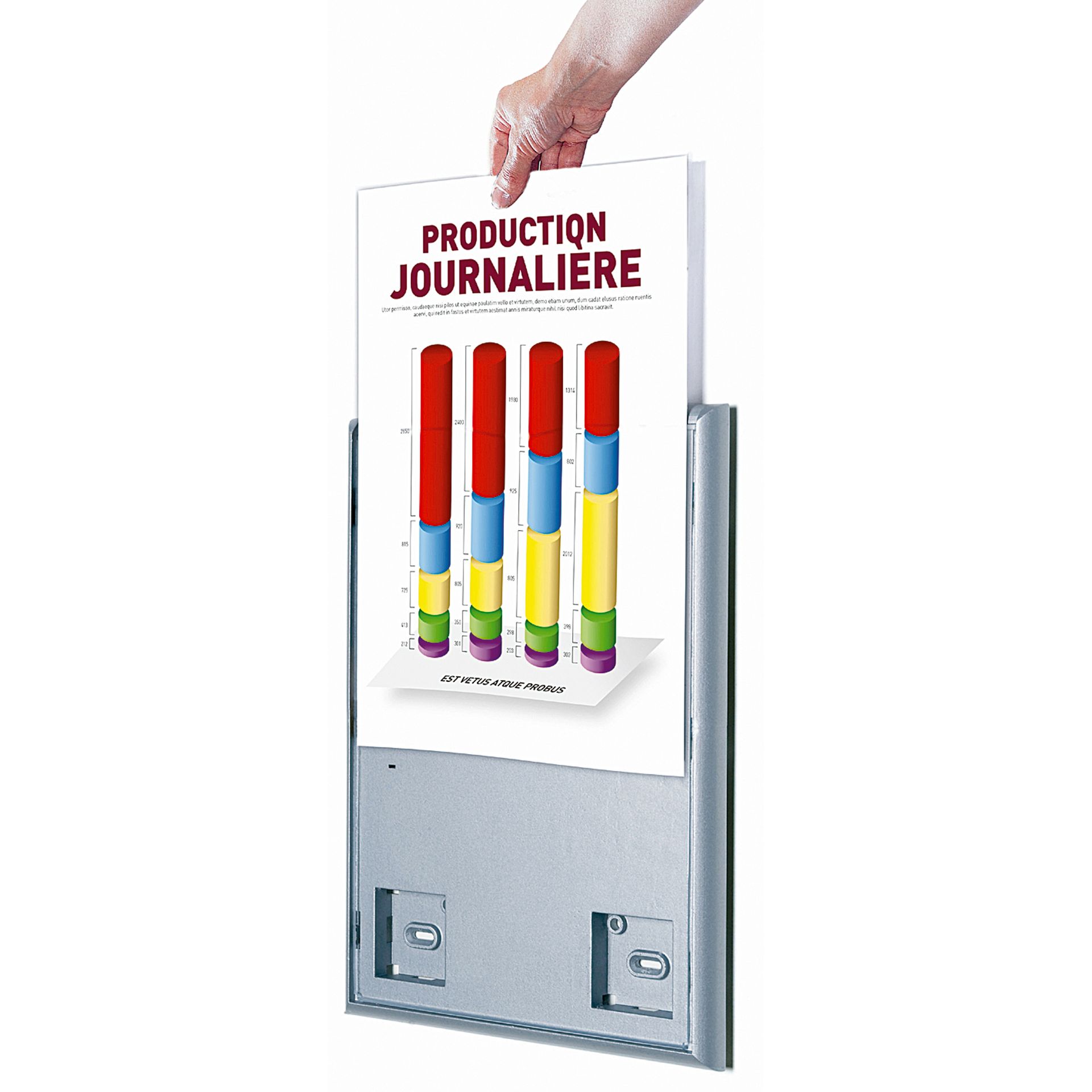 Infodisplay DIN A4 aluminium 4 St./Pack.