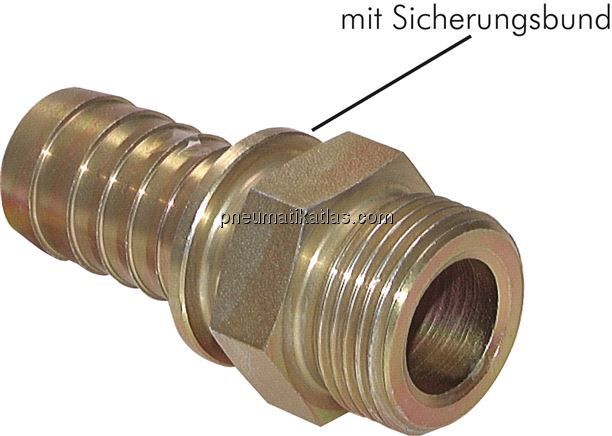 Gewindetülle, Sicherungsbund G 1/2"-13 (1/2")mm, Stahl verzinkt