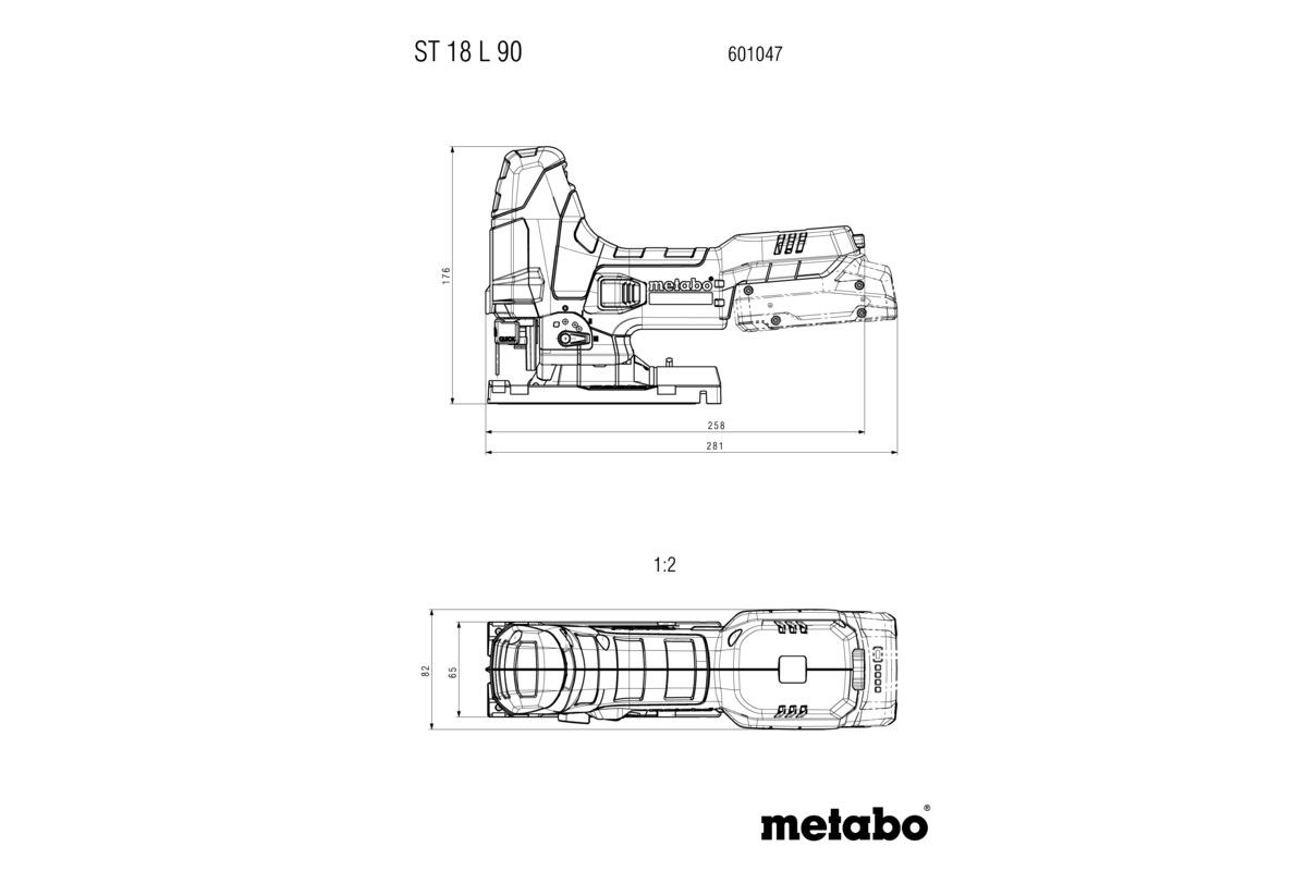 Akku-Stichsäge solo ST 18 L 90 Metabo ohne Akku ohne Ladegerät metaBOX