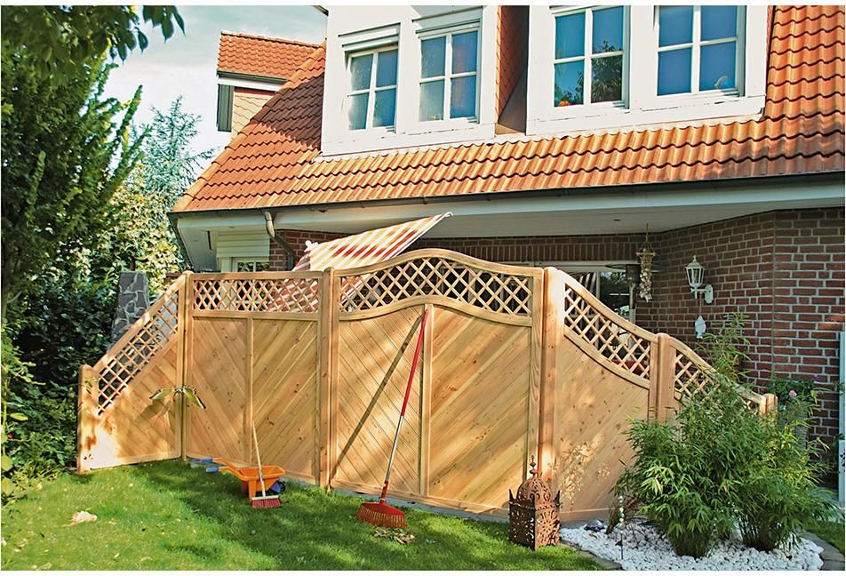 CLASSICO Krone-Ranki Lärche/ Douglasie R. 40/68mm, 90x180/140cm Profilbretter 16/118 mm