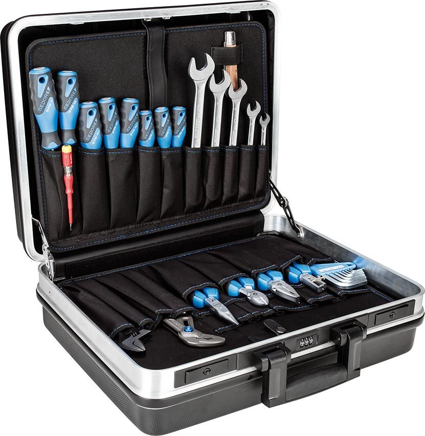 Werkzeugsortiment Basic Universal 74-teilig im ABS-Koffer Gedore