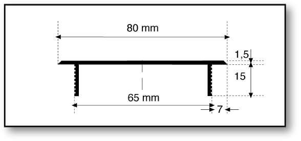 Stegblech 500X80 F1