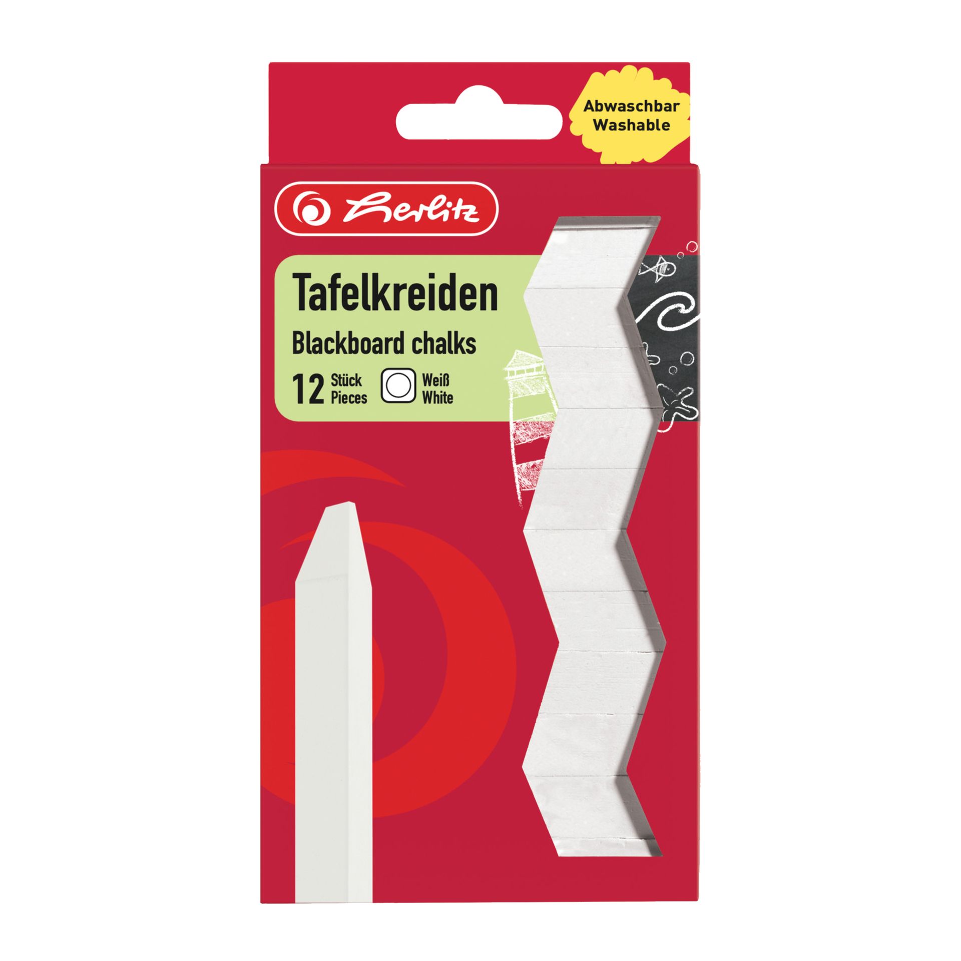 Tafelkreide weiß 12 St./Pack.