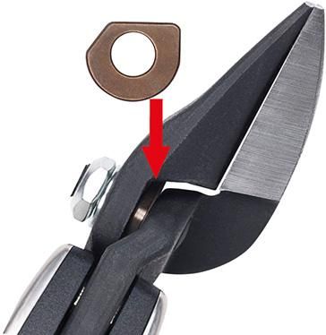 Idealschere mit Hebelübersetzung und 2-Komponenten-Griff links 230mm Erdi