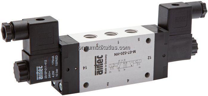 5/2-Wege Magnetimpulsventil, M 5, 24 V=