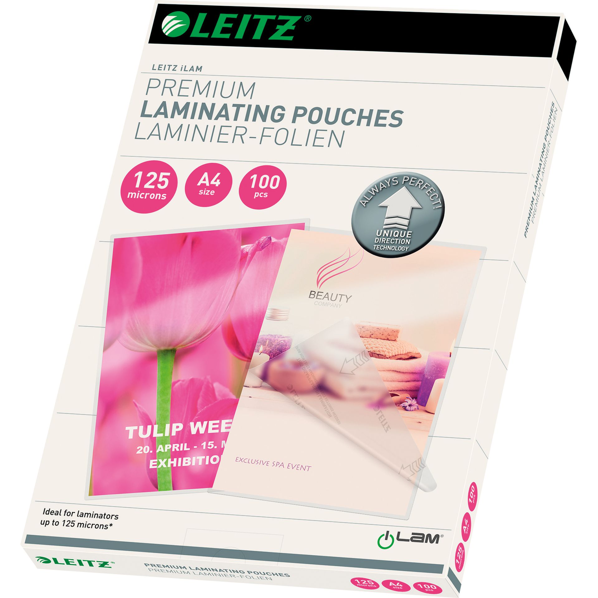 Laminierfolie UDT DIN A4 125mic 100 St./Pack.