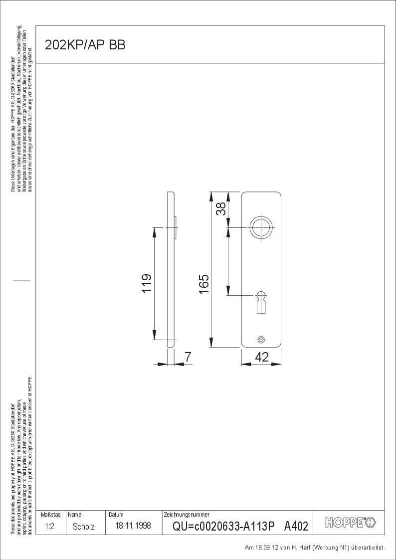 Hoppe/Schilder 202Kp/Ap Bb F1