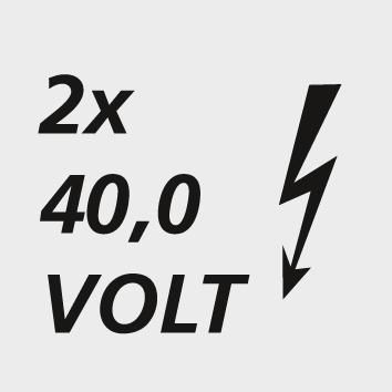 Akku-Abbruchhammer 2x40V ohne Akku, ohne Ladegerät