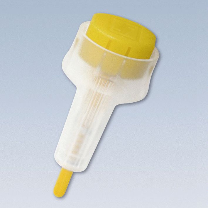 Safety-Lanzetten Extra 18 G,Tiefe 1,8 mm, gelb (200 Stck.)UK = 6 Pack