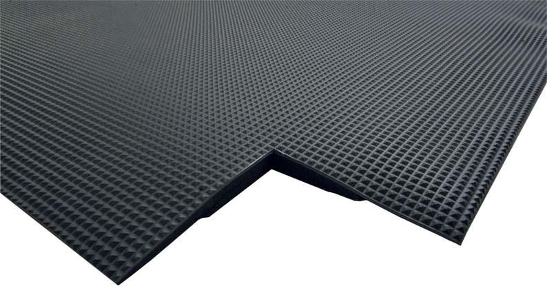 Schweißer-Bodenmatte Diamond Tread schwarz B60xL90 cm Stärke 15 mm