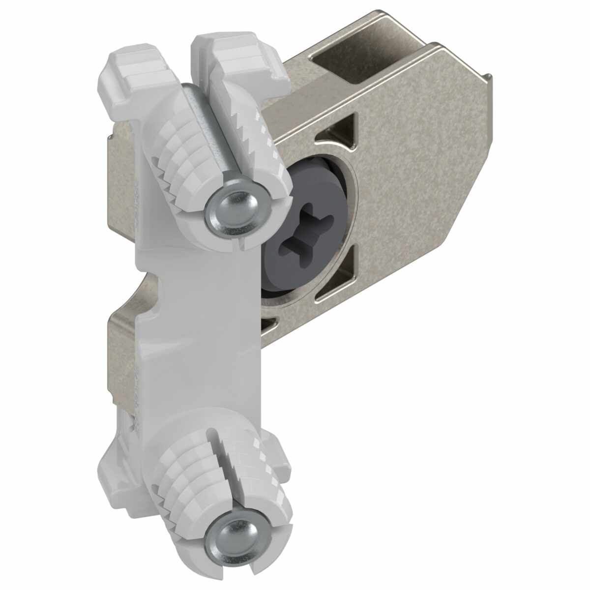 TANDEMBOX Frontbefestigung, werkzeuglos mit INSERTA, symmetrisch, für TANDEMBOX antaro/TANDEMBOX intivo/TANDEMBOX plus, blank