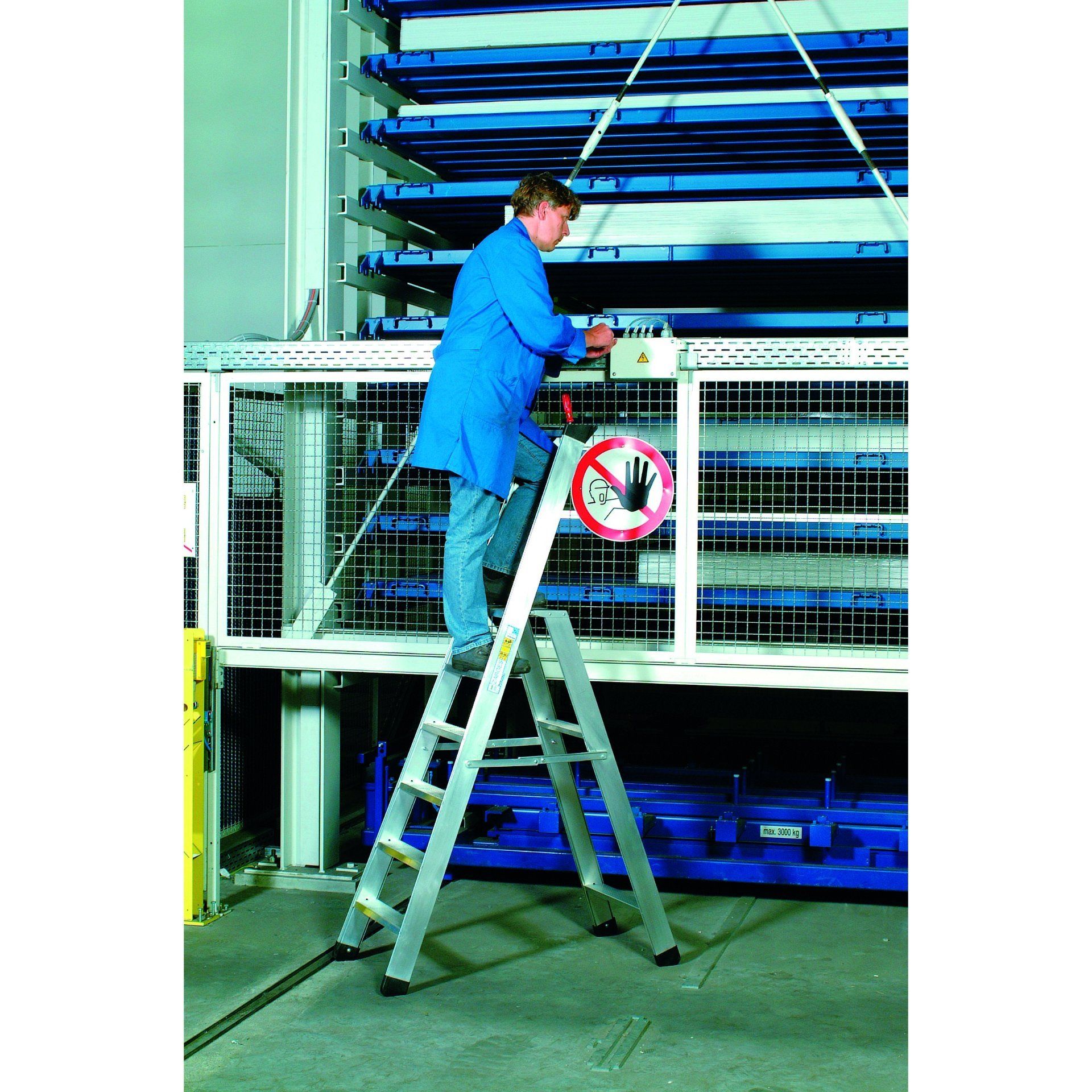 Zarges Seventec S - LM-Stufen-Stehleiter 8 Stufen
