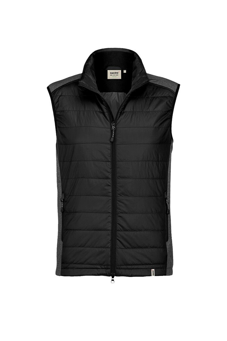 HAKRO Hybridweste Contrast schwarz, XS